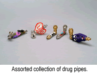 Assorted collection of drug pipes