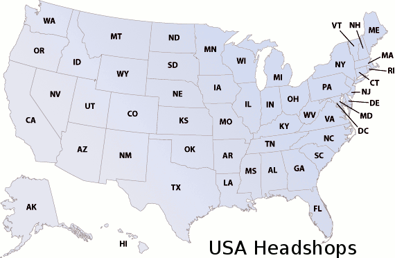 US headshops map